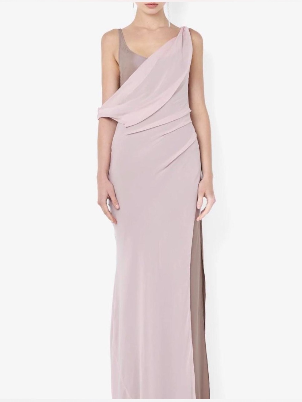 Bec+Bridge Augustin Asym Maxi Dress in Mauve